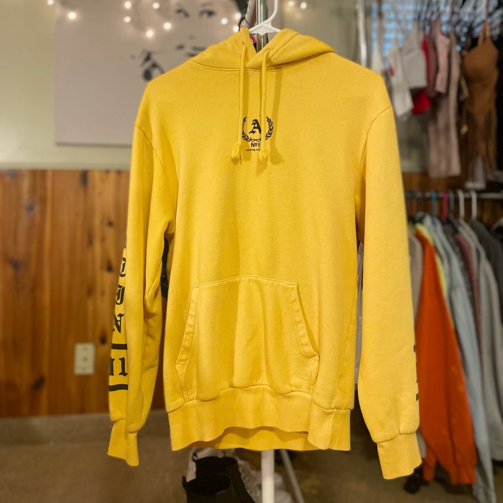 mustard yellow sweatshirt ! super warm